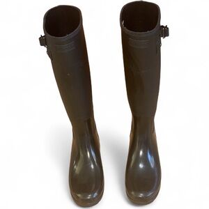 Hunter Black Tall Rain Boots